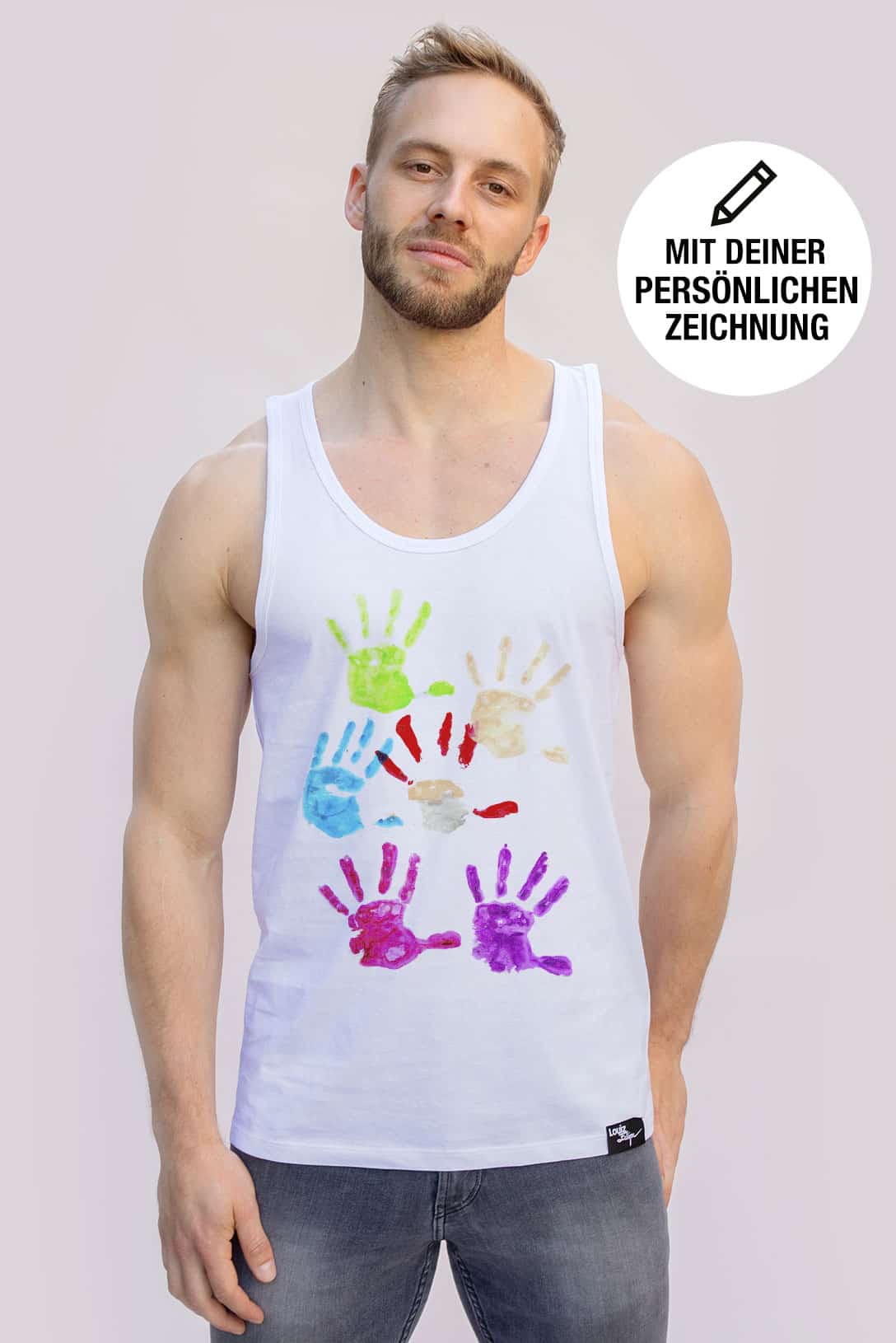 LOUIZ FELIPE Herren Tank Top / im Little Picasso Style