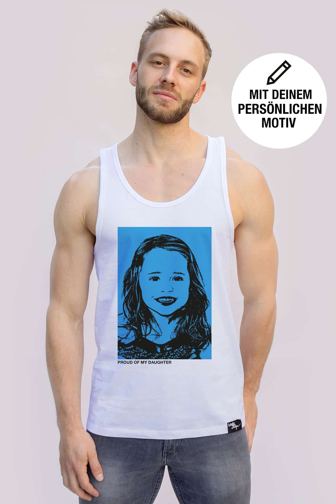 LOUIZ FELIPE Herren Tank Top / im Sky Blue Style