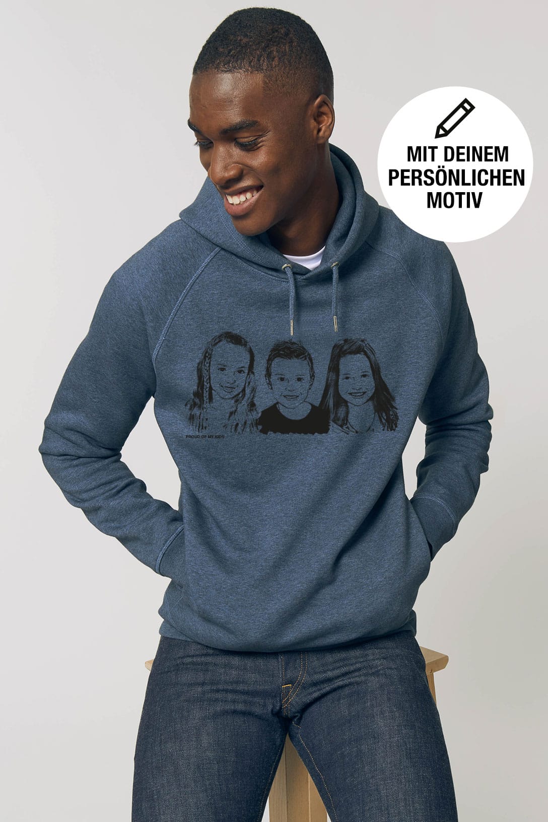 LOUIZ FELIPE Unisex Sweatshirt Ocean Blue / im Classic Style