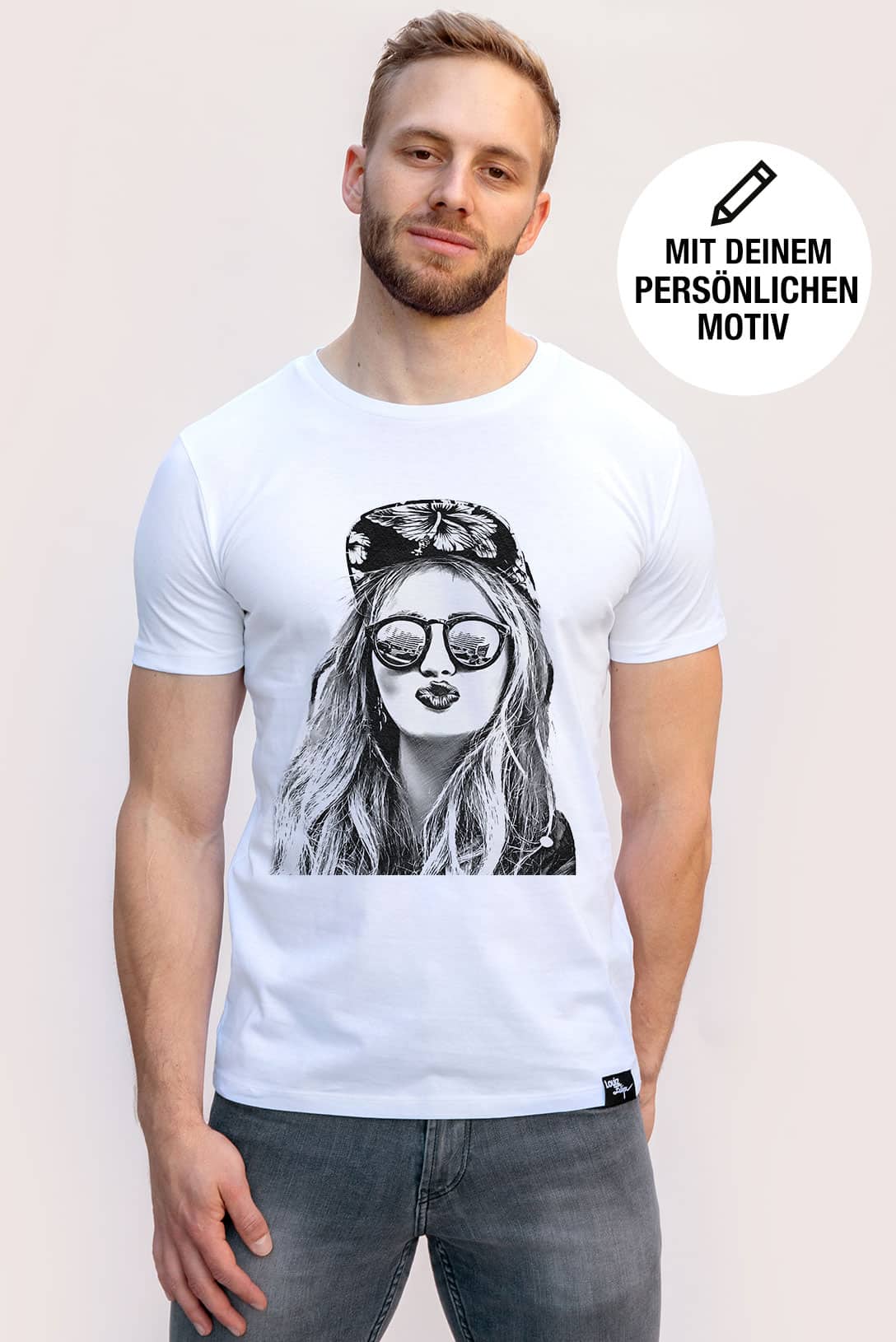 LOUIZ FELIPE Herren T-Shirt / im Sketch Style