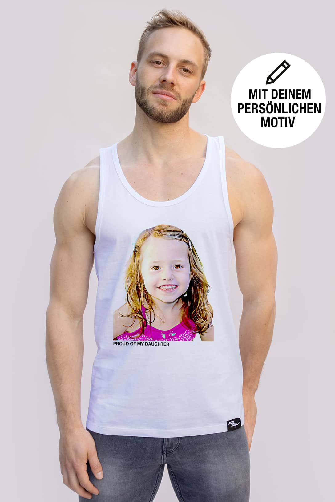 LOUIZ FELIPE Herren Tank Top / im Modern Art Style