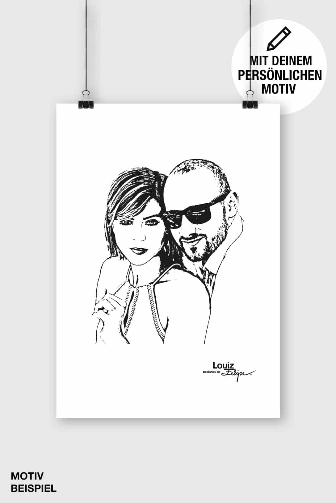 LOUIZ FELIPE Poster personalisiert / im Classic Style